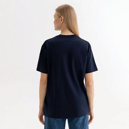 Футболка унисекс Крис (Kris), 150 гр., темно-синяя, размер XL
