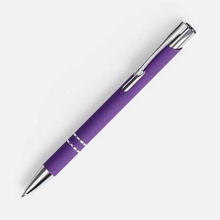 Ручка шариковая Keskus Soft Touch, фиолетовая