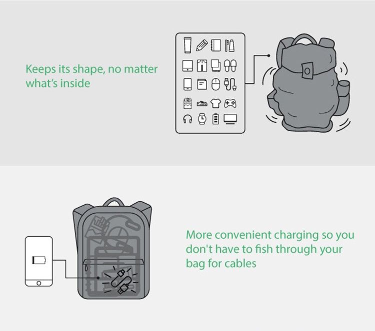 Рюкзак KORIN ClickPack X 45х32х15,5 см, с клапаном