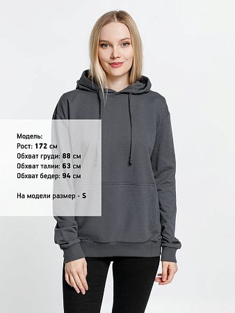 Худи Kirenga 2.0, темно-серое (графит), размер 4XL