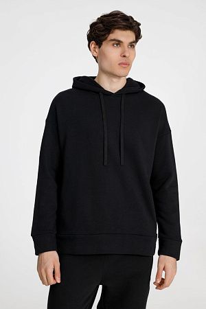 Худи унисекс H2, черное, размер XL/2XL