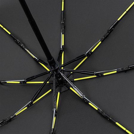 Зонт складной AOC Mini с цветными спицами, красный