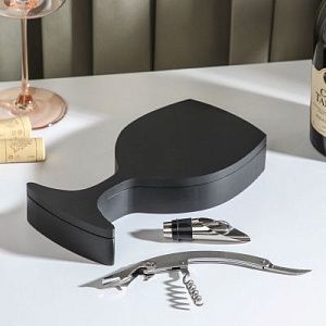 Набор для вина, 2 предмета: штопор, каплеуловитель