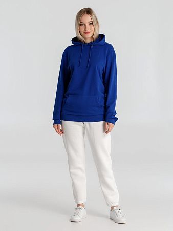 Толстовка с капюшоном унисекс Hoodie, ярко-синяя, размер S