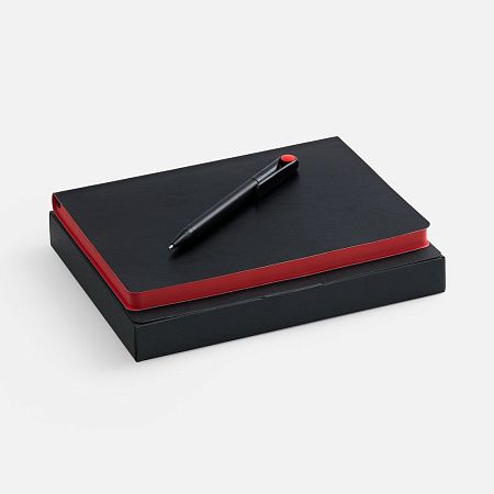 Набор Doppio, черный с красным