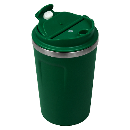 Термокружка Zencup вакуумная, стальная, 380 мл, зеленая