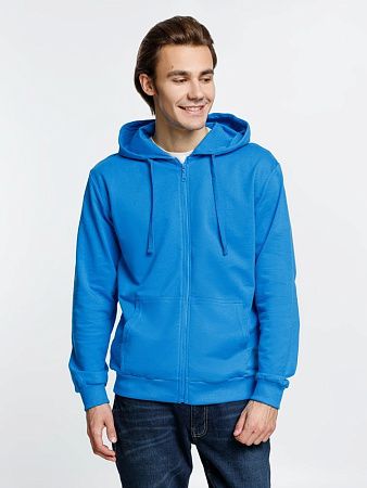 Толстовка на молнии с капюшоном Siverga 2.0, бирюзовая, размер 4XL