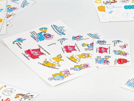 Наклейки бумажные Sticker Pack на заказ, S