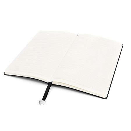 Блокнот A5 Officer в мягком переплёте с металлической биркой, красный