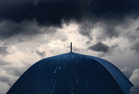 Зонт-антишторм Impact из RPET AWARE™, d130 см 