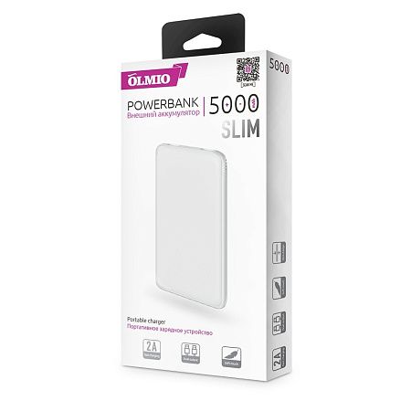 Внешний аккумулятор Slim, 10000mAh