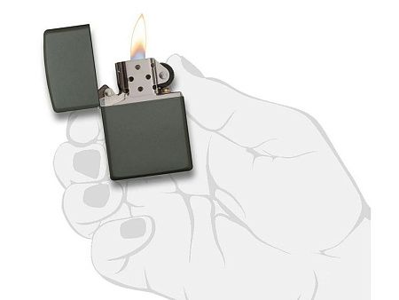 Зажигалка ZIPPO Classic с покрытием Green Matte