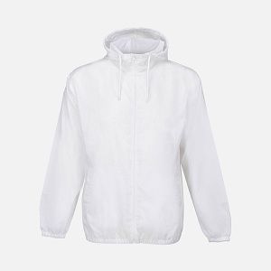 Ветровка унисекс Shield, белая, размер XXL