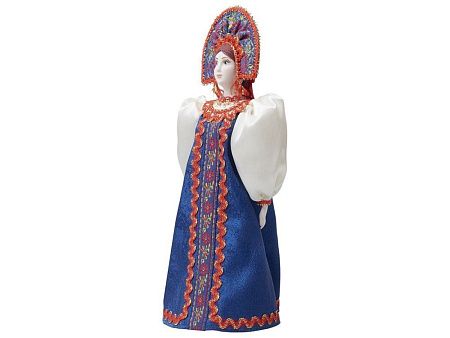 Подарочный набор: кукла фарфоровая, мёд с грецким орехом