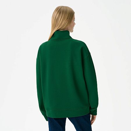 Толстовка на молнии унисекс Флоу (Flow), зеленая, размер 3XL/4XL