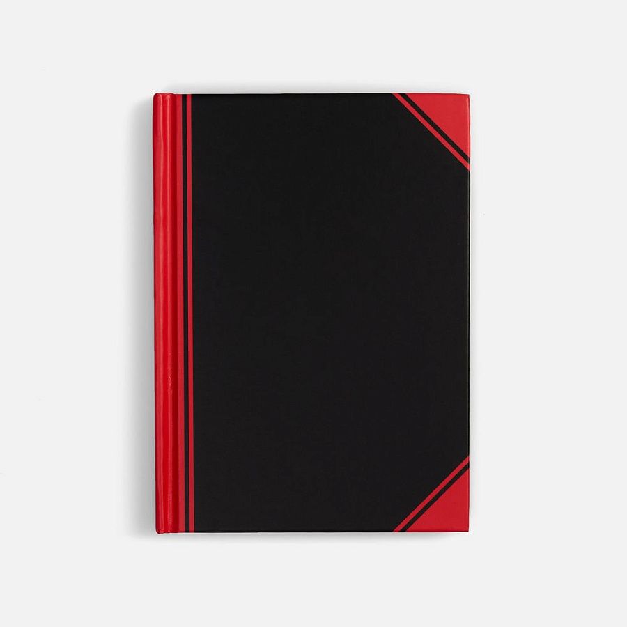 Блокнот Accenti Mini, черный с красным