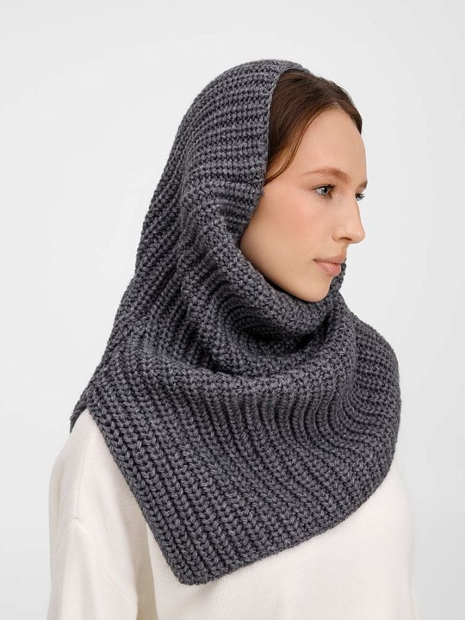 Снуд Softino, серый меланж