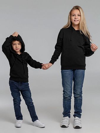 Худи детское Kirenga Kids 2.0, черное, размер 12 лет (142-152 см)
