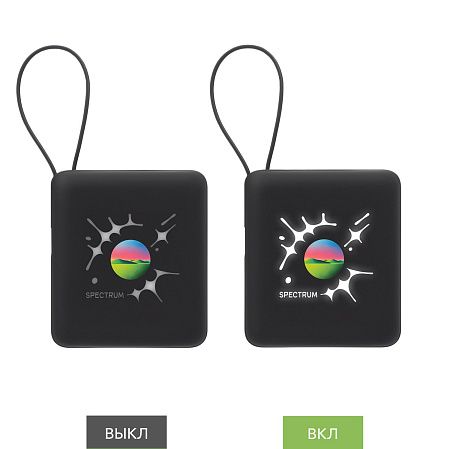 Внешний аккумулятор с подсветкой Риттер PD (Ritter PD) 10000mAh с функцией беспроводной зарядки 15W, серый