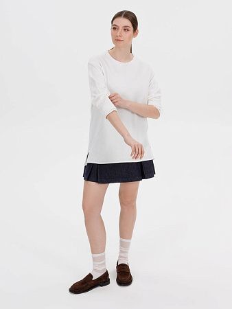 Лонгслив унисекс Siluetti Fuori, молочно-белый, размер L/XL