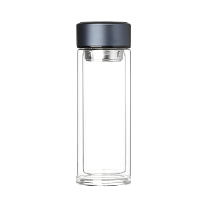 Бутылка стеклянная с двойными стенками Aravia, синяя