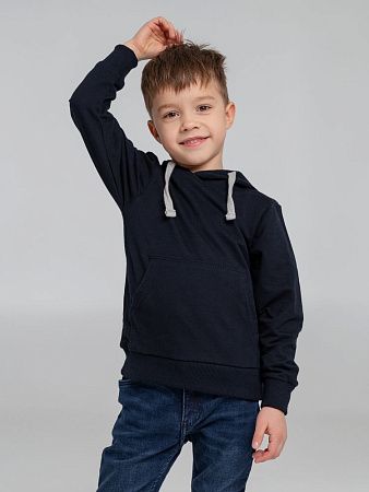 Толстовка с капюшоном детская Kirenga Kids, темно-синяя, размер 14 лет (154-164 см)