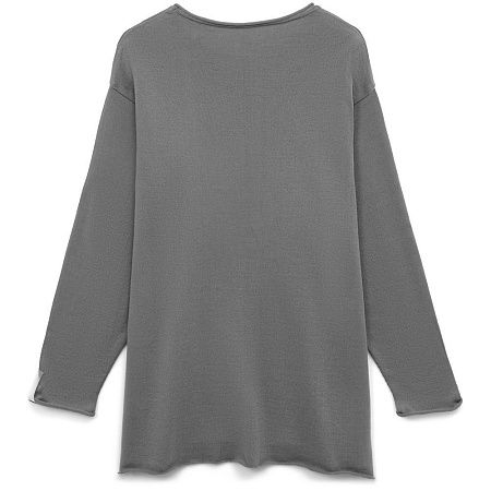 Лонгслив унисекс Siluetti Fuori, серый, размер L/XL