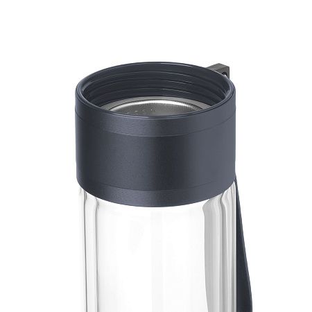 Бутылка стеклянная с двойными стенками Terso, синяя