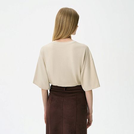 Футболка унисекс премиум Аура (Aura), бежевый