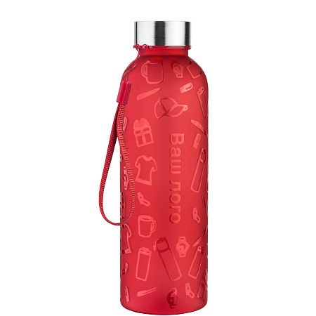 Бутылка для воды ARDI PET SOFT 550мл. Красная с красным 6263.03.03