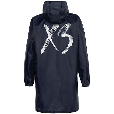 Дождевик «ХЗ», темно-синий с серебристым, размер S