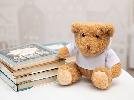 Мягкая игрушка «Мишка Cuddleton» в белом худи