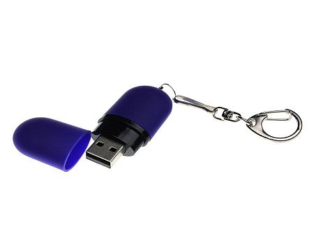 USB 2.0- флешка «Goutte Soft-touch» на 8 Гб каплевидной формы