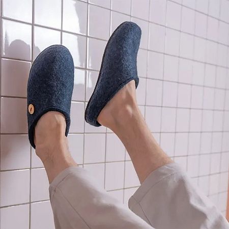 Домашние валенки Step, темно-синие (индиго), размер 45