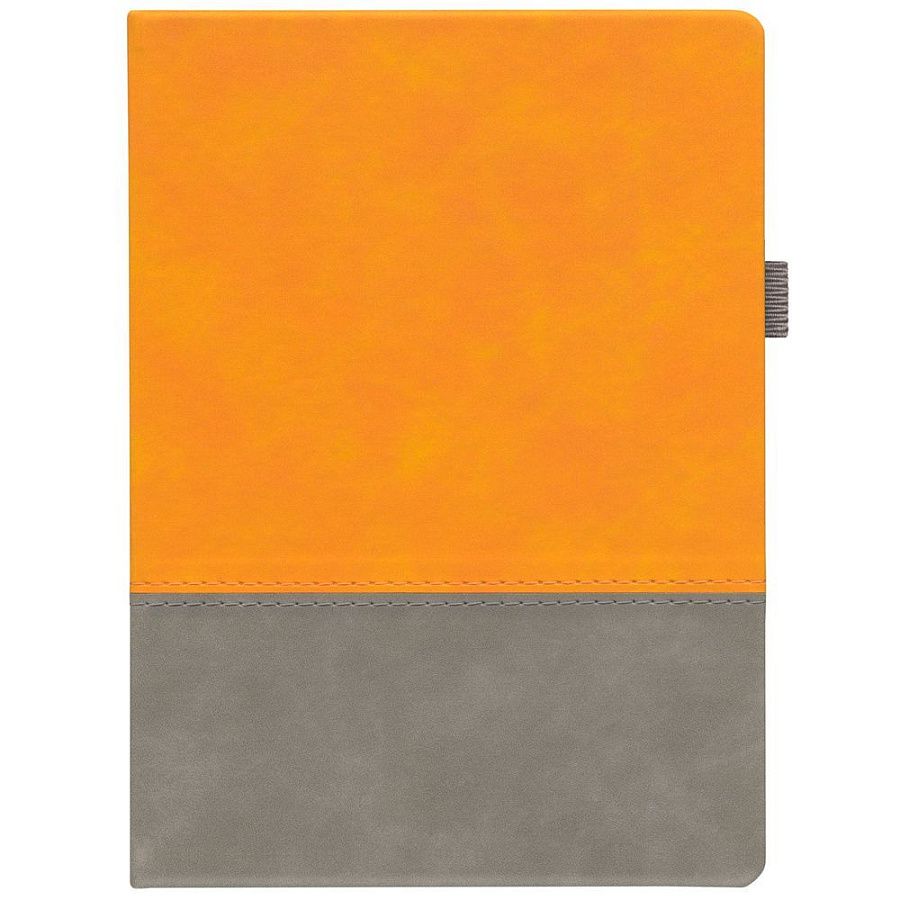 Ежедневник Horizon, недатированный, серый с оранжевым