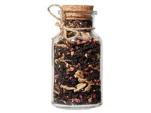 Чай черный с соком имбиря, апельсином и малиной, мини