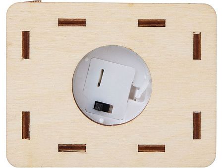 Деревянная подвеска на елку с подсветкой «Lumihut»