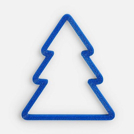 Подвеска «Елочка», 3D-печать, синяя