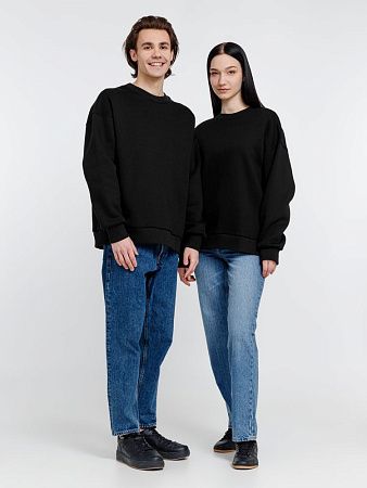 Свитшот оверсайз унисекс True Self, черный, размер L
