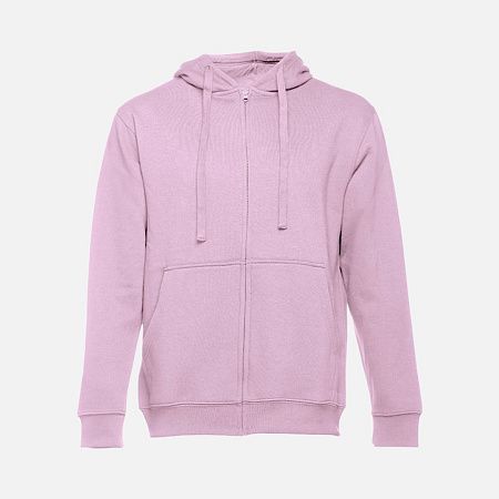Толстовка мужская на молнии с капюшоном Amsterdam, сиреневая, размер S
