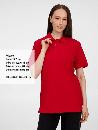 Рубашка поло унисекс Tervise, красная, размер XXL