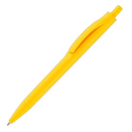 Ручка шариковая IGLA SOFT, пластиковая, софт-тач, желтая