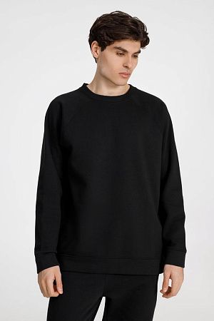 Свитшот унисекс S1, черный, размер M/L