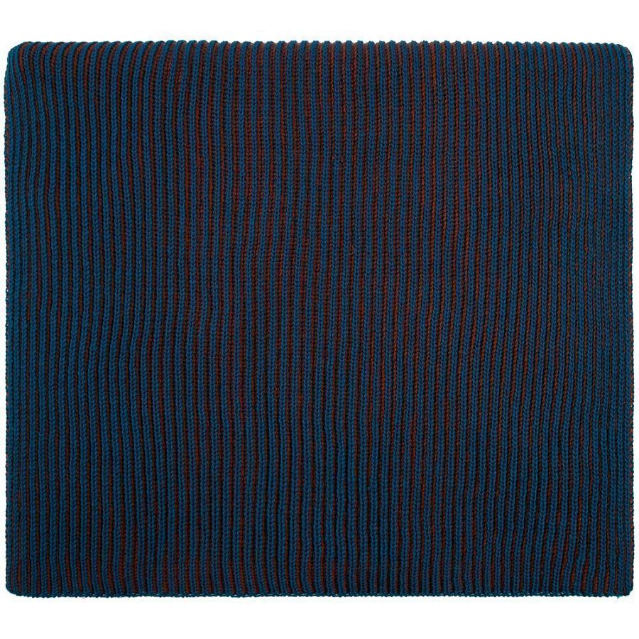 Шарф Nobilis, бирюзовый с терракотовым