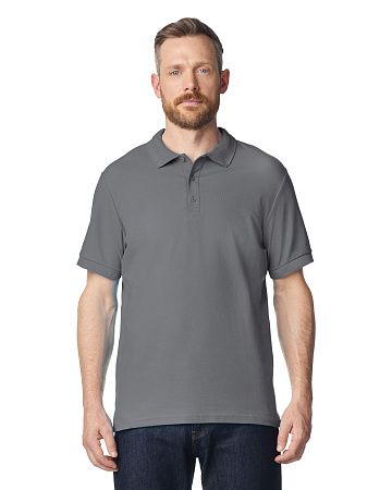 Футболка поло PREMIUM COTTON ADULT DOUBLE PIQUE, ГРАФИТОВЫЙ S