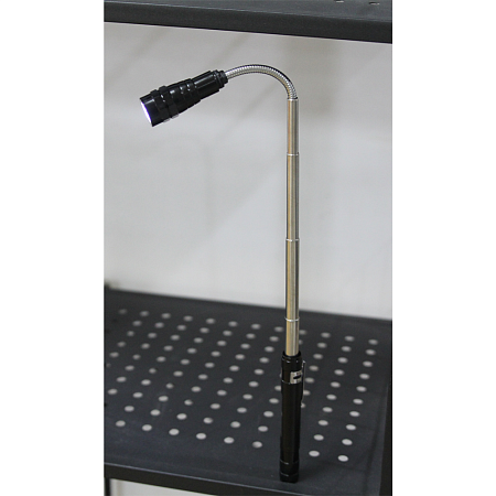 Фонарь телескопический Tools Flashlight, с магнитом, черный