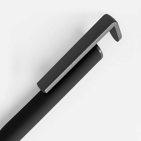 Ручка шариковая Standic с подставкой для телефона, черная