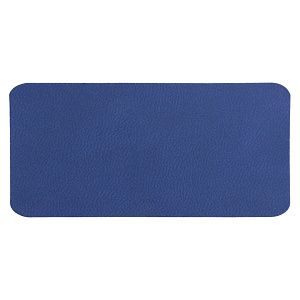 Шеврон Rectangle Latte Soft touch размер 60*30 мм, синий, со скругленными углами