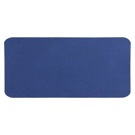 Шеврон Rectangle Latte Soft touch размер 60*30 мм, синий, со скругленными углами