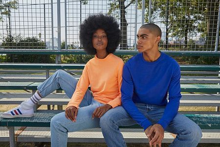 Свитшот унисекс Set In, оранжевый, размер L